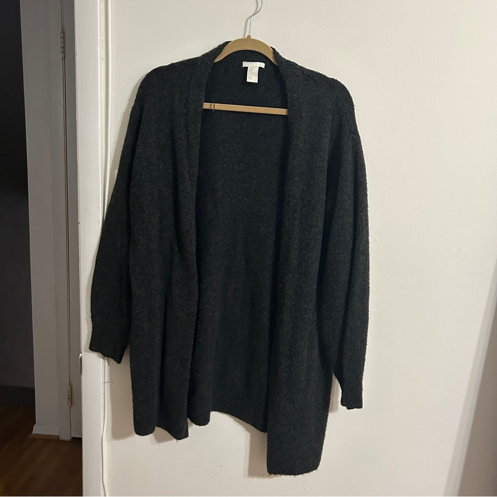 h&m gray cardigan